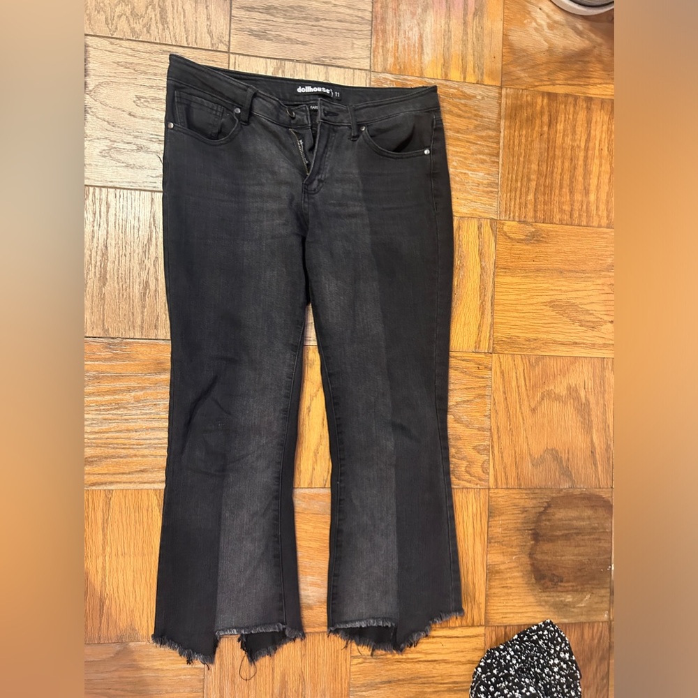 Two tone black jeans